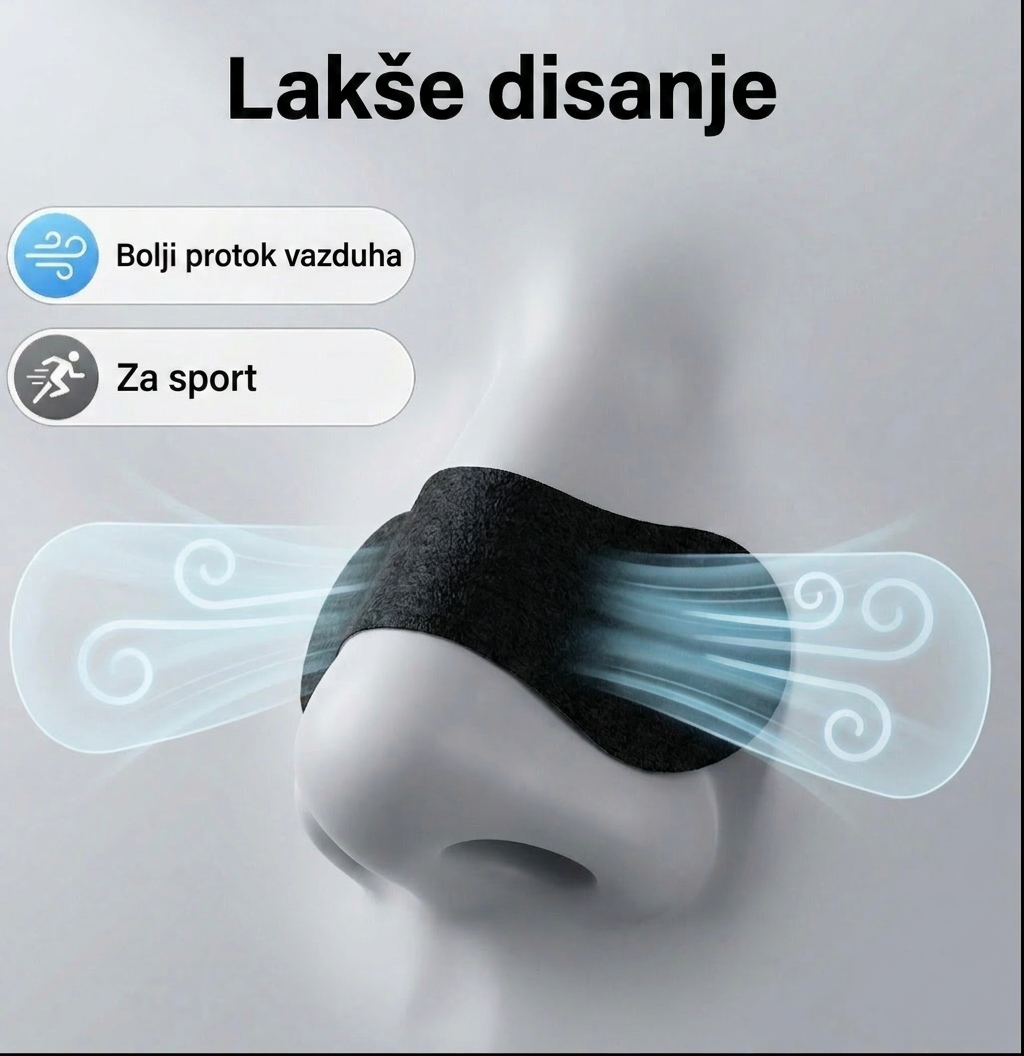 Povećan protok vazduha kroz nos